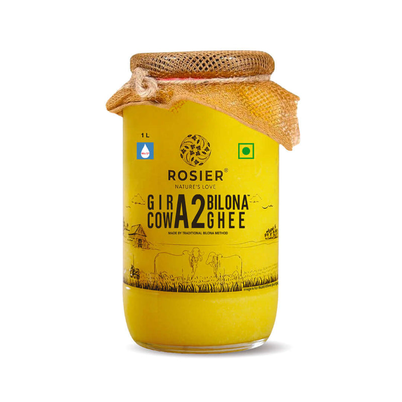 Gir Cow A2 ghee - Made From Curd (1 Ltr)