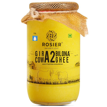 Buy A2 Gir Cow Desi Ghee – 100% Grass-Fed Bilona Method – Rich in Vitamins A, E, K – Boosts Digestion, Gut & Joint Health 1 Ltr