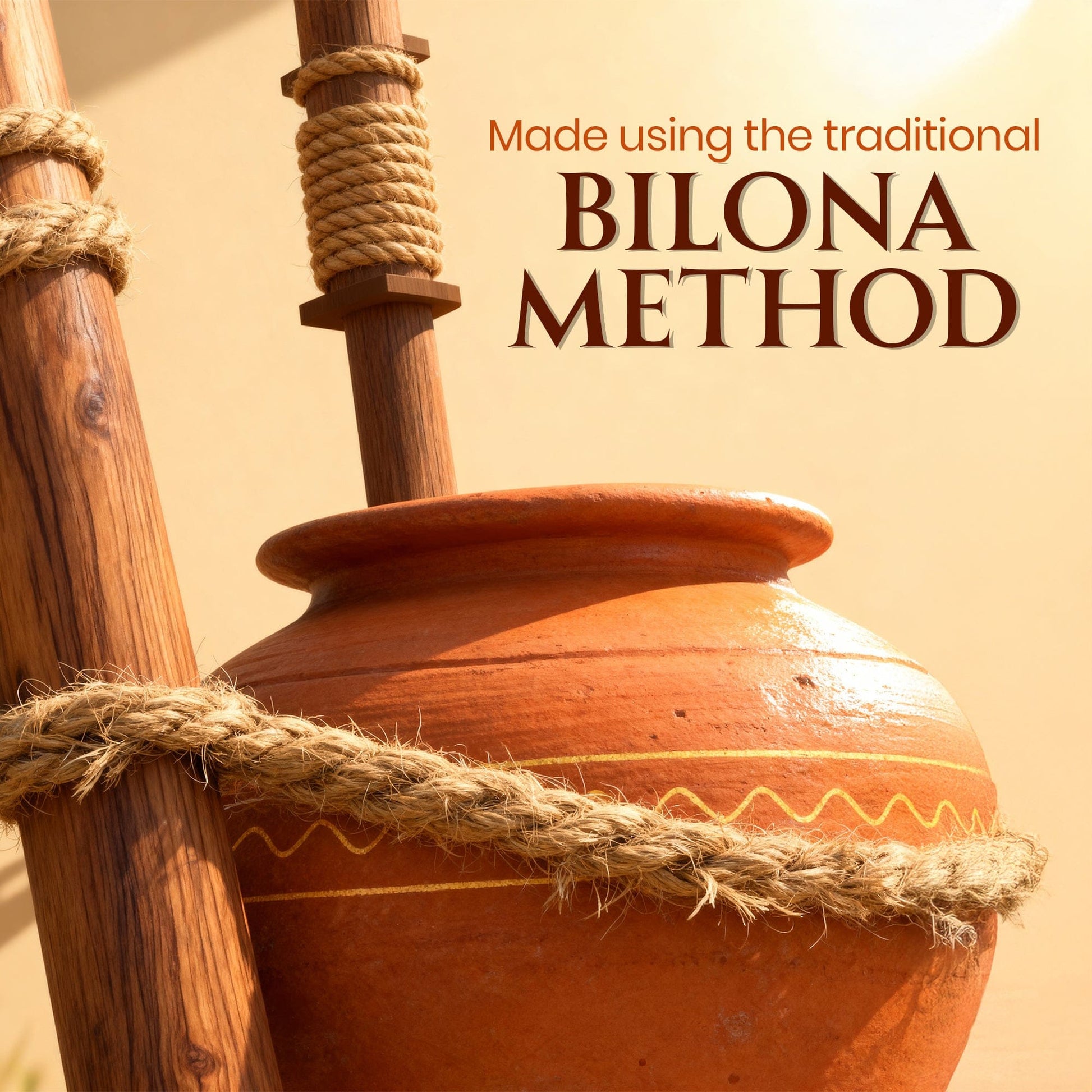 Traditional Bilona method used to make Ashoka Organics A2 COW GHEE from cultured curd using authentic wooden churners