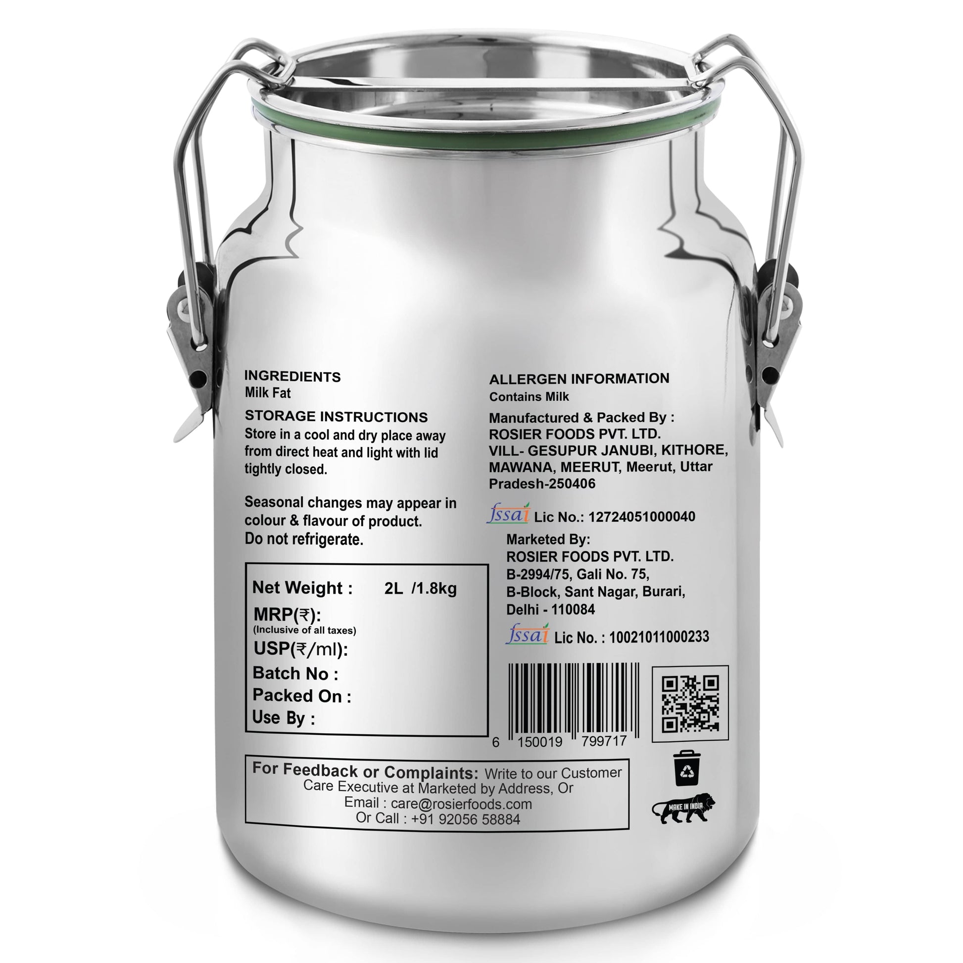 Buy A2 Gir Cow Desi Ghee – 100% Grass-Fed Bilona Method – Rich in Vitamins A, E, K – Boosts Digestion, Gut & Joint Health