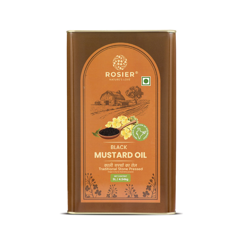 Stone Pressed Black Mustard Oil 5 Ltr