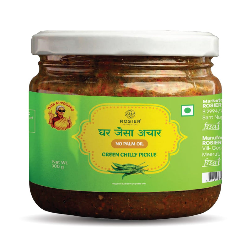 Green Chilly Pickle - Natural Sun Dried